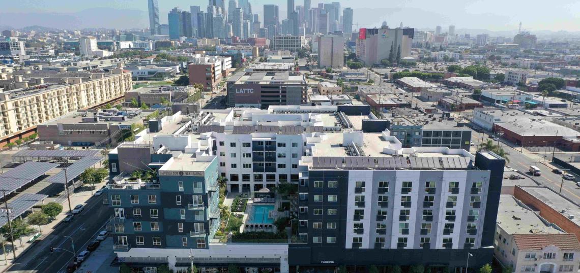 Jasper apartments completed at 2528 S Grand Avenue in Historic South